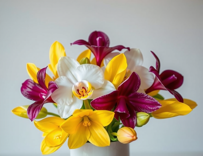 Lüks Buket - Orkide ve egzotik çiçekler