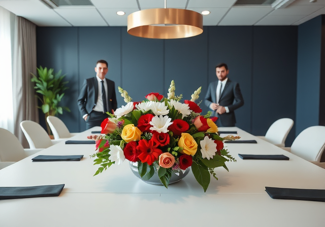 Kurumsal çiçek düzenlemesi